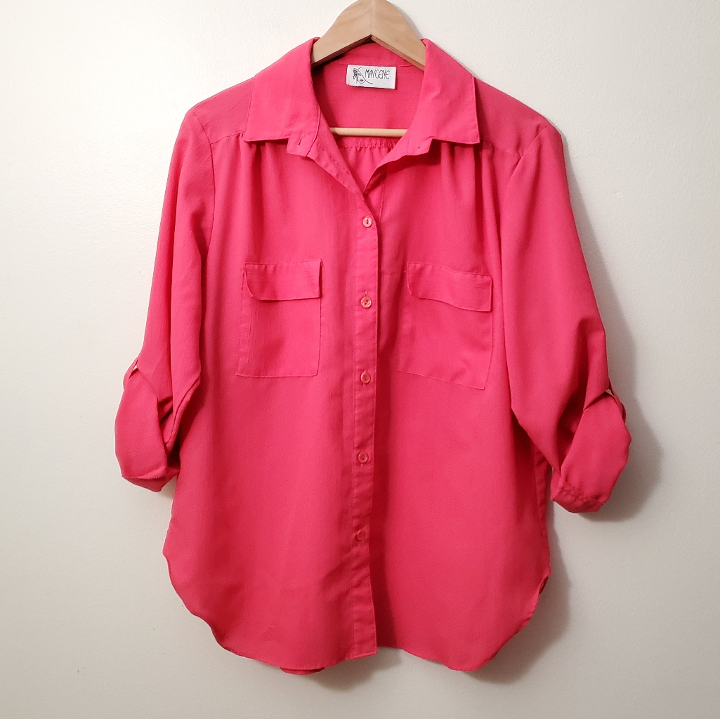 Button Down Pink Top